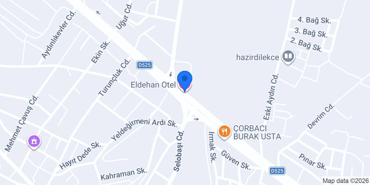 Eldehan Otel konumu