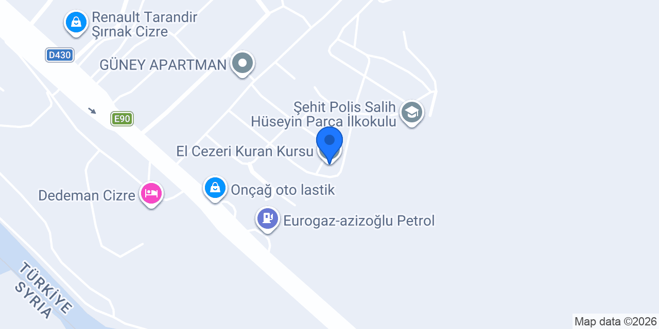El Cezeri Kuran Kursu konumu
