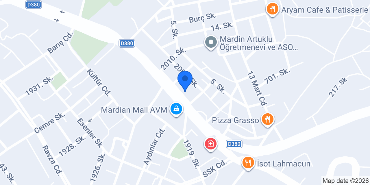 DenizBank Mardin Şubesi konumu