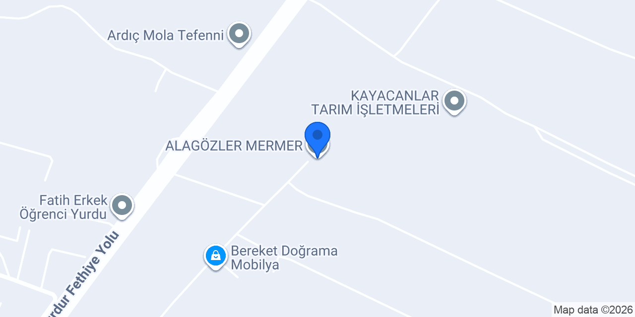 ALAGÖZLER MERMER konumu