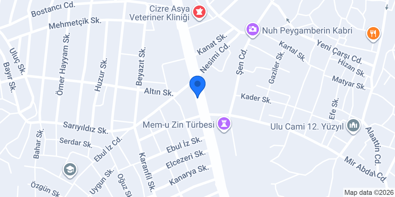 ADA MOBİLYA CİZRE konumu