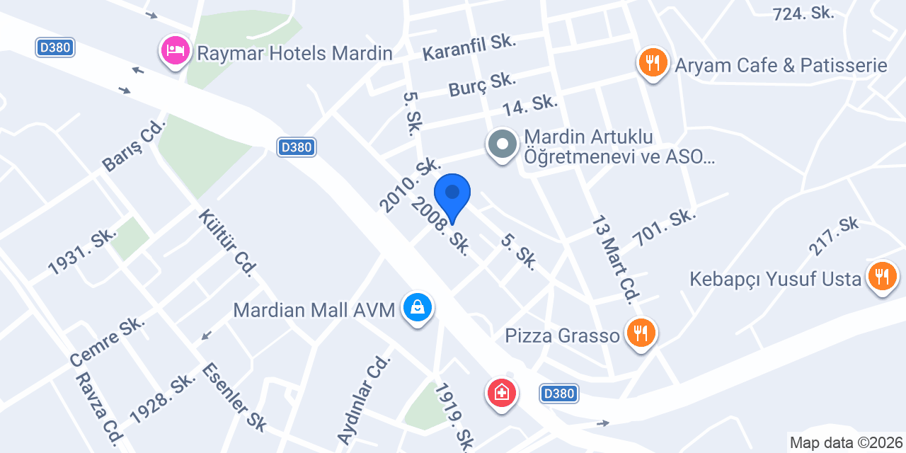 Çevrim Mimarlık Mardin konumu
