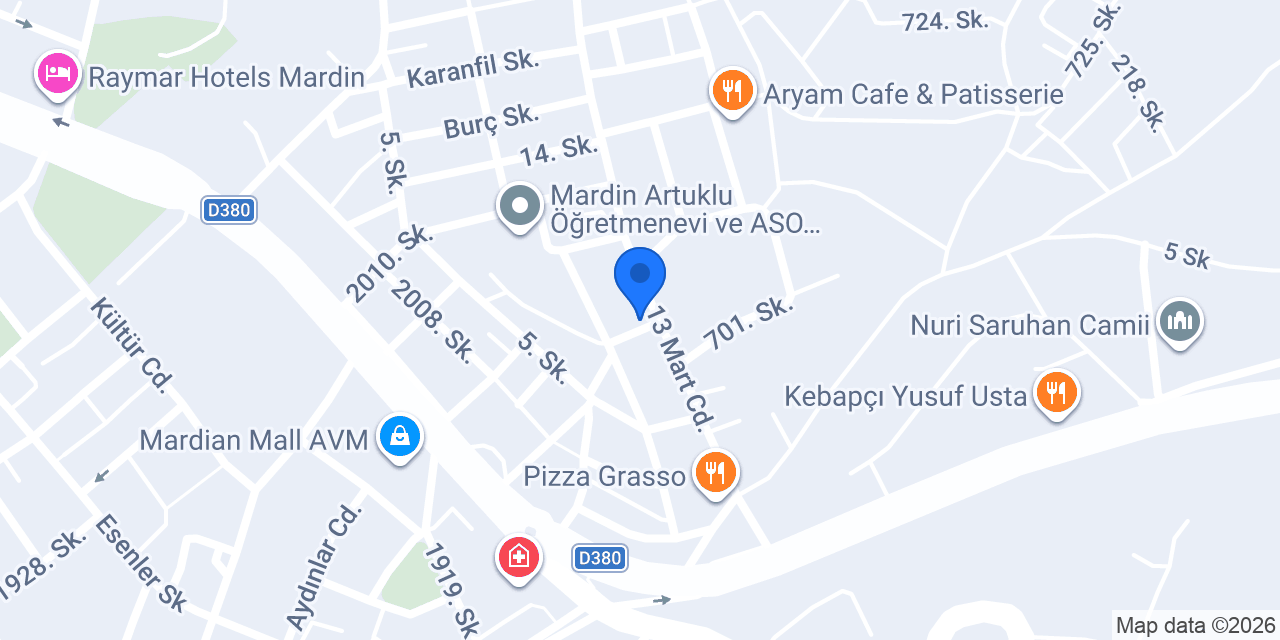 Mardin Mobilya konumu