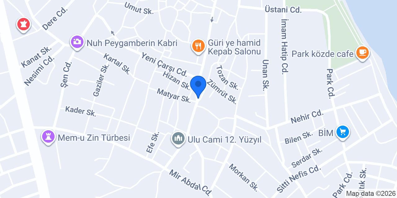 Öner Bobinaj konumu