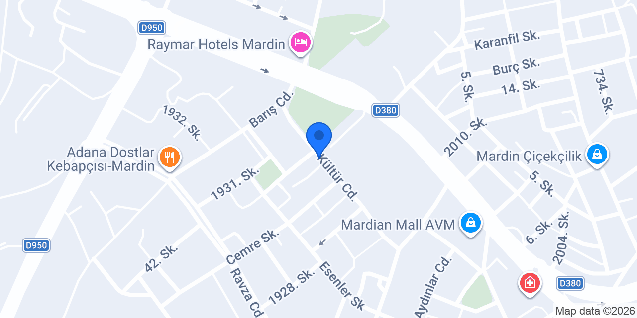 Altın Kafe Mardin konumu