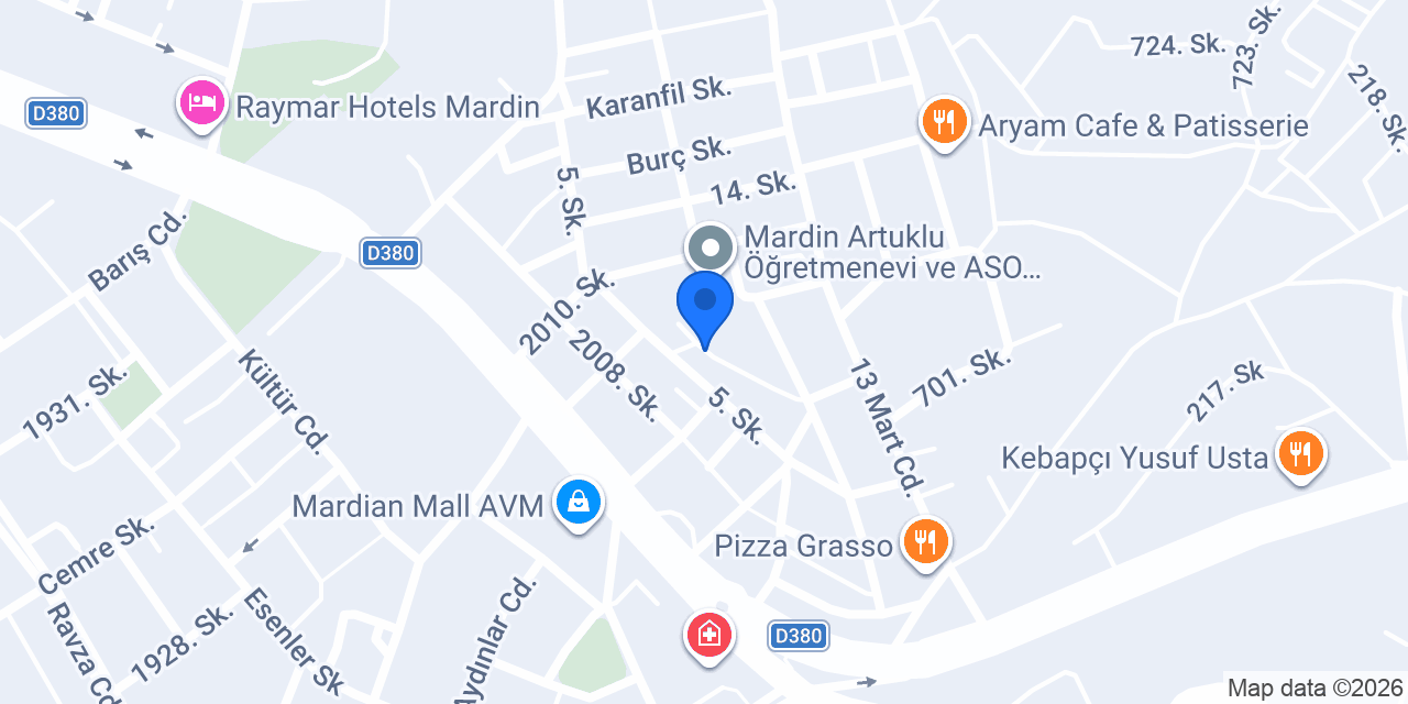 Mardin Gold Emlak konumu