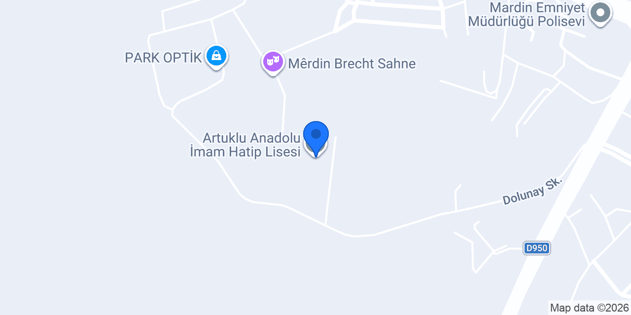 Artuklu Anadolu İmam Hatip Lisesi konumu