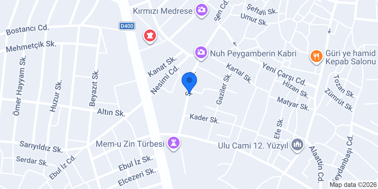 Cizre konfor döşemecilik konumu