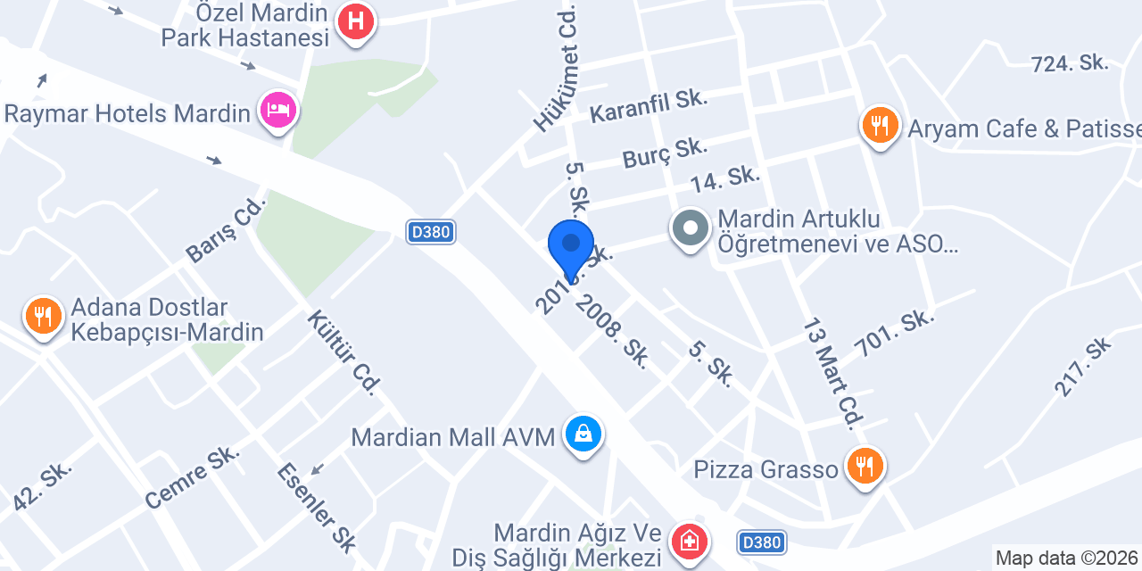 Uzman Fizyoterapi Mardin konumu