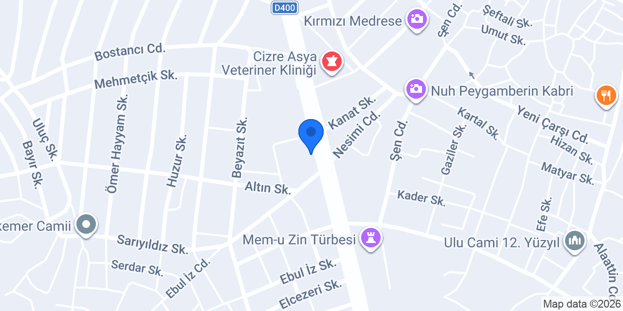 Dicle Döner konumu
