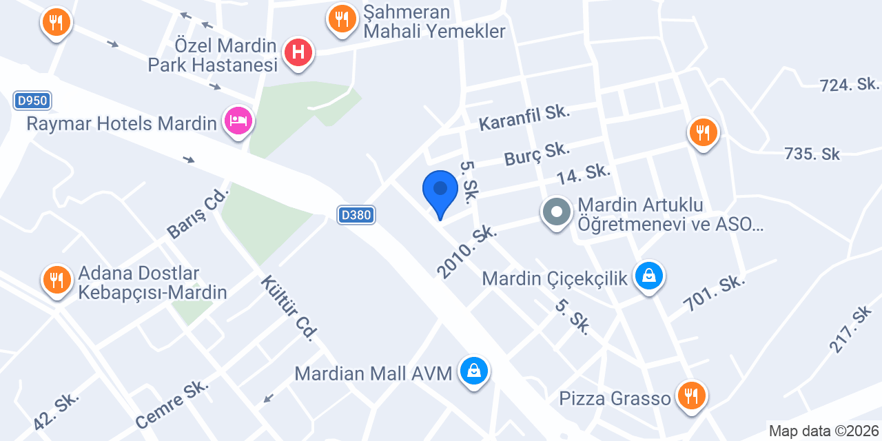 Has Pide Lahmacun Salonu konumu