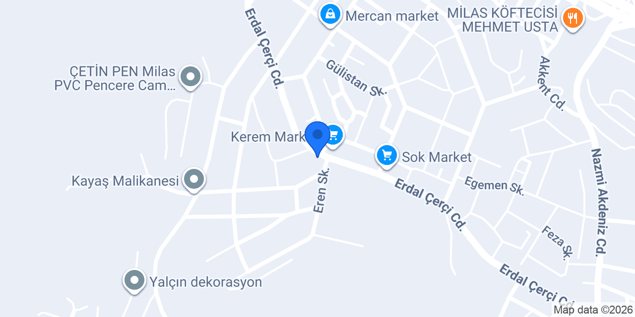 Milas Duşakabin konumu