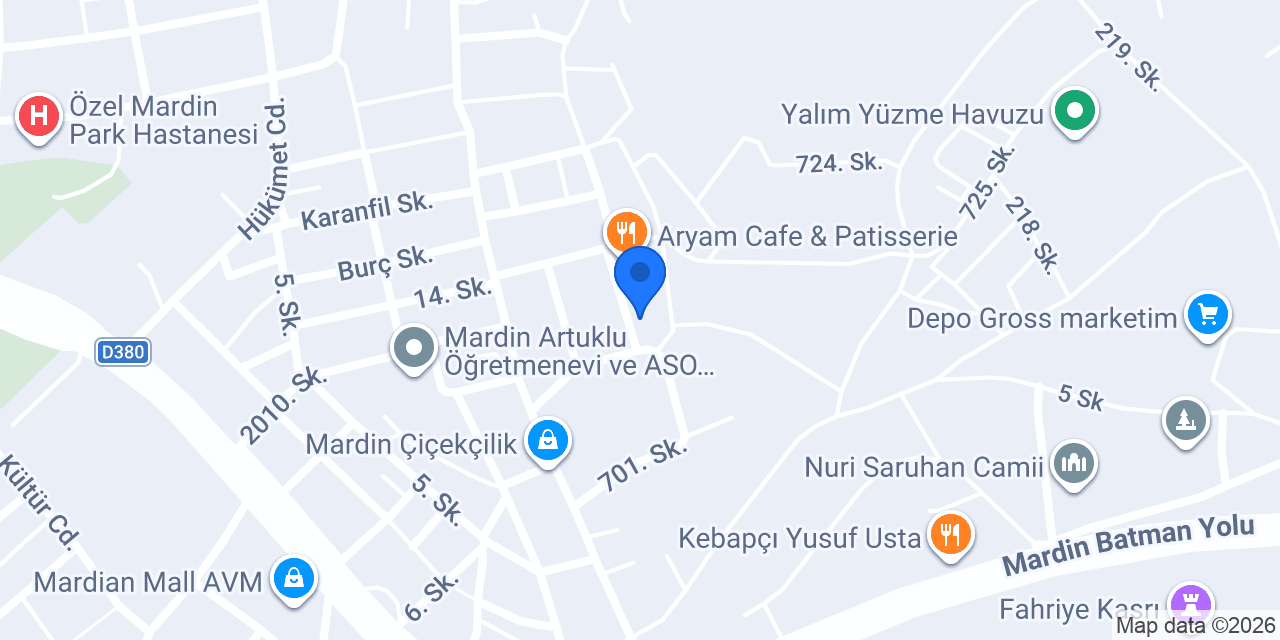 13 Mart İlk Okulu konumu
