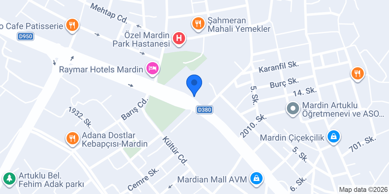Mardin Valiliği konumu