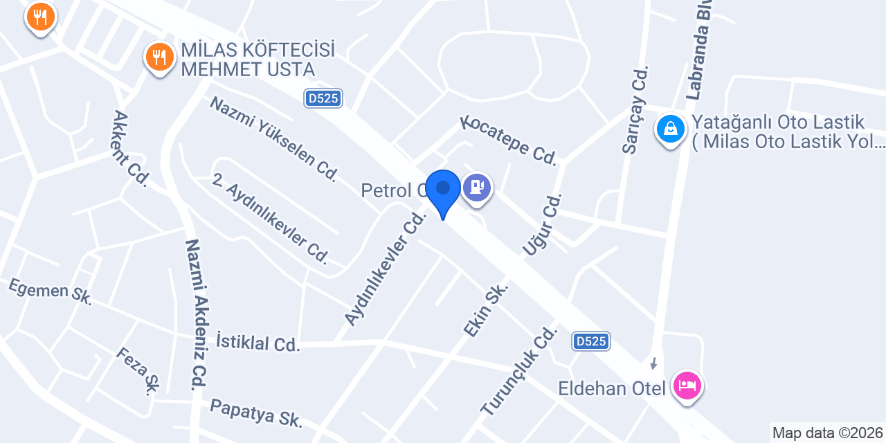 Moto Gani Milas konumu
