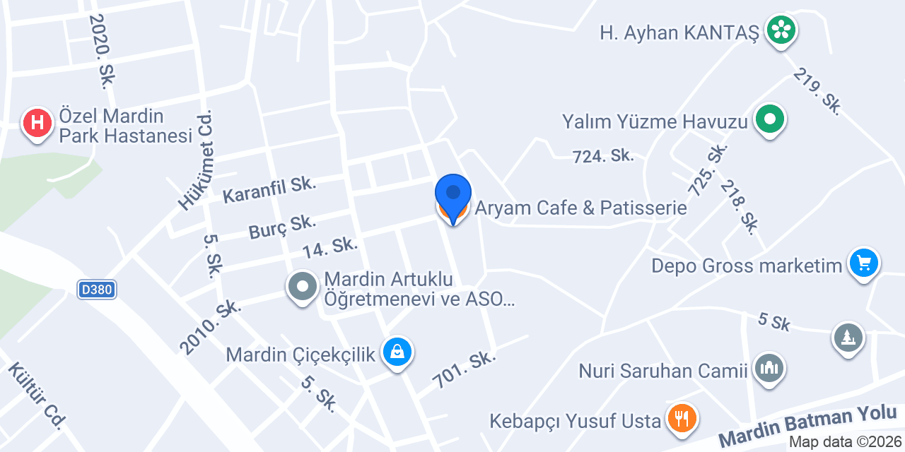Aryam Cafe & Patisserie konumu