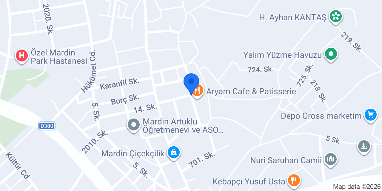 MARDİN | OTO LASTİK konumu