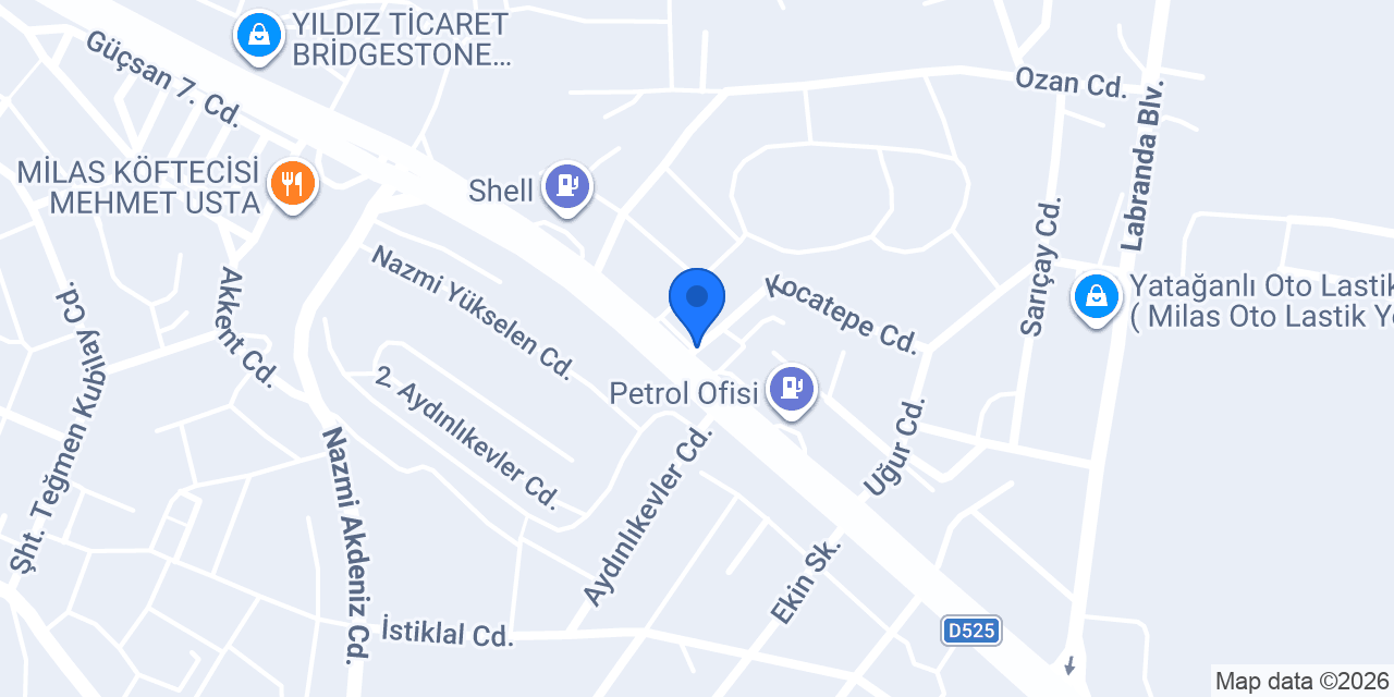 Beçim Oto Kurtarma konumu
