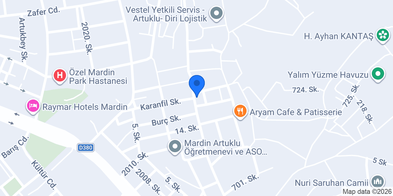 Gözde Börek Mardin konumu