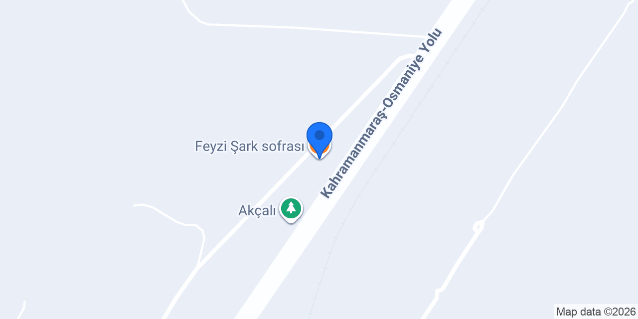 Feyzi Şark sofrası konumu
