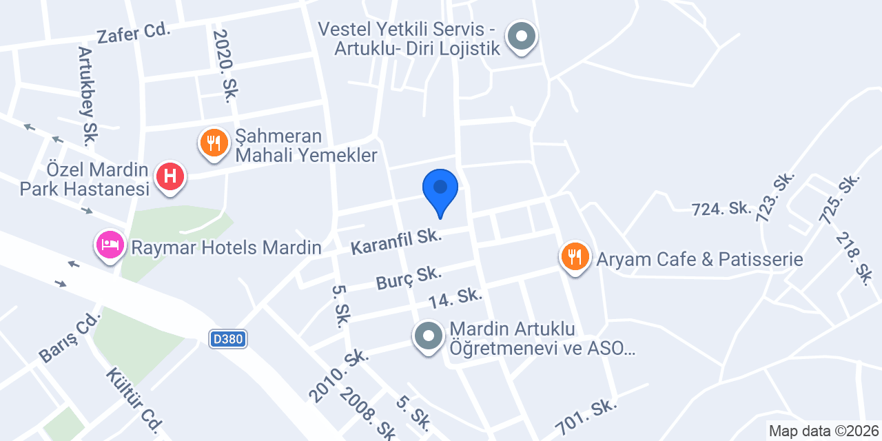 Maraşpark Mardin konumu