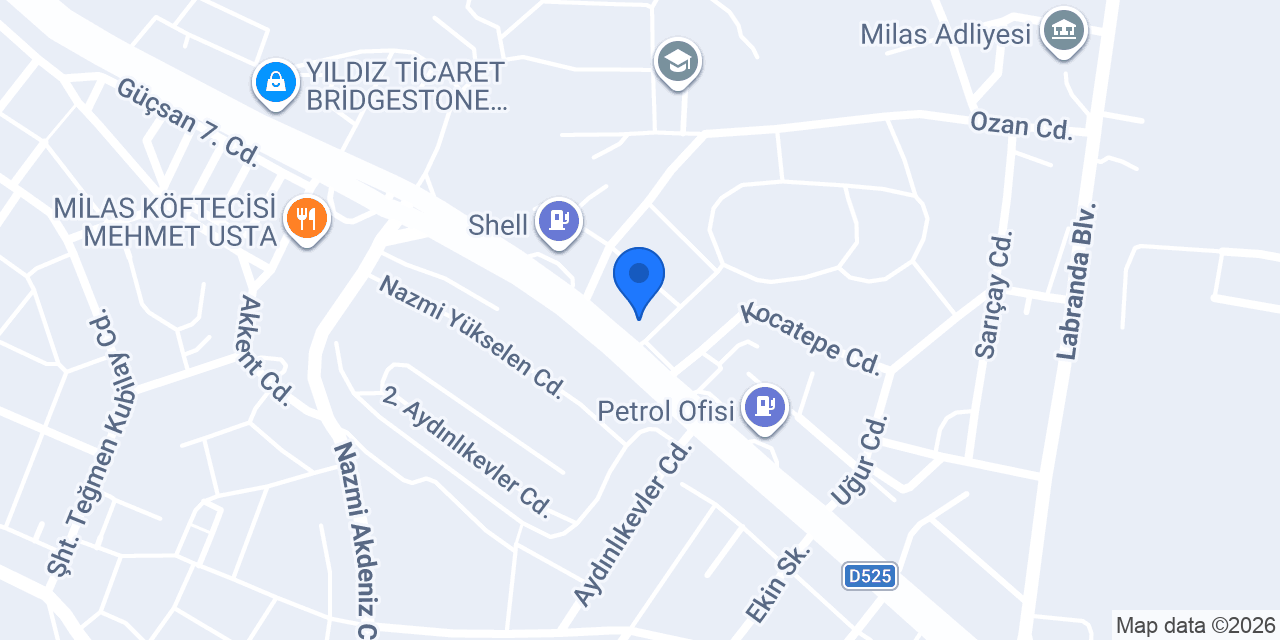 Dilay Unlu Mamülleri konumu