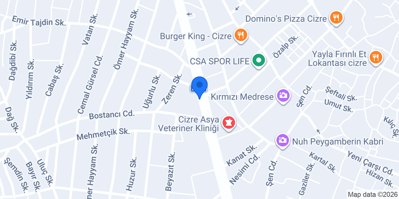 HALK MATBAACILIK CİZRE konumu