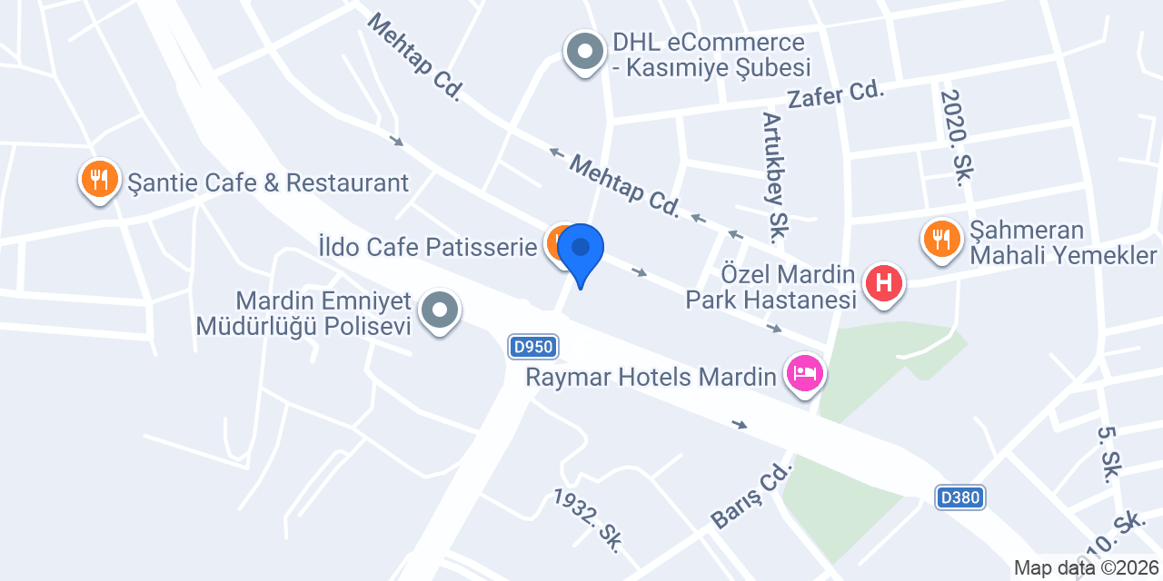 Domino's Pizza Mardin konumu