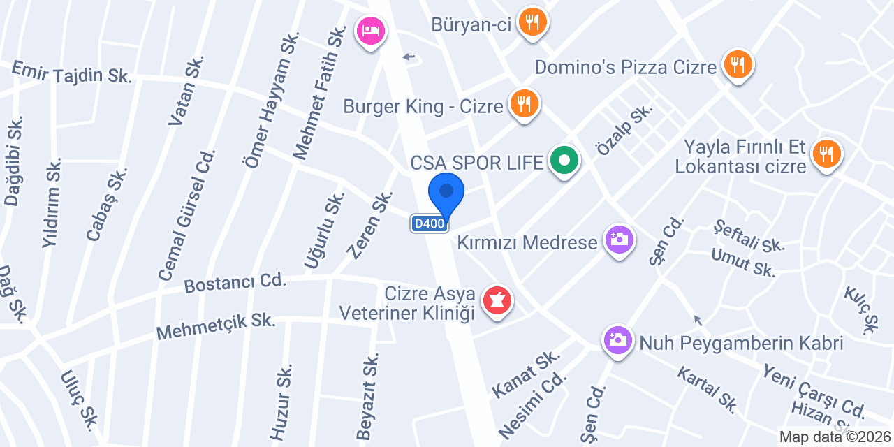 El-Cizir restaurant konumu