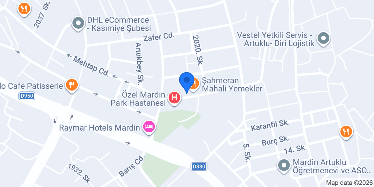 Değişim Hukuk Bürosu Mardin konumu