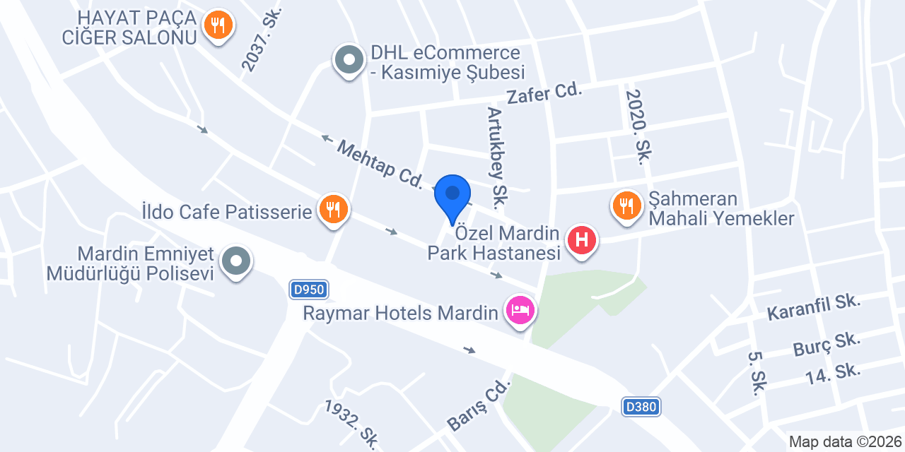 Ogün Elektrik Mardin konumu