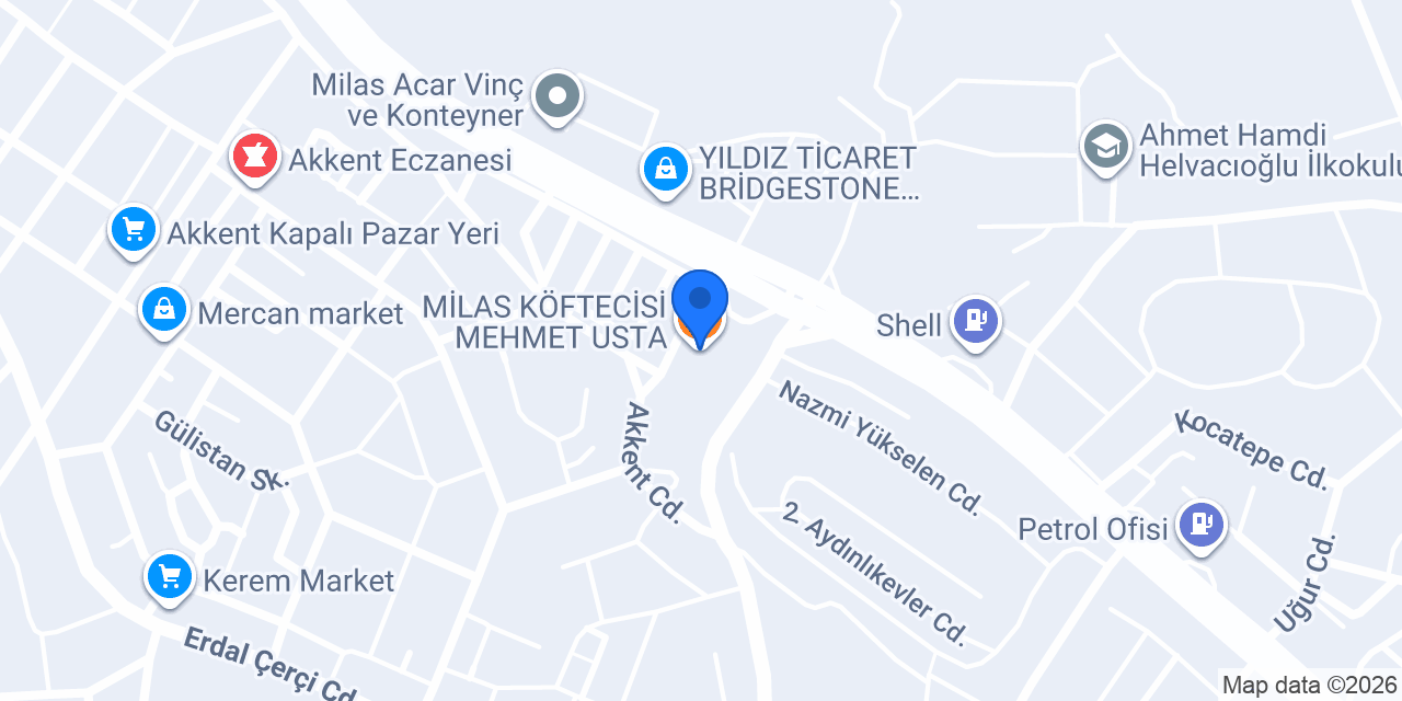 MİLAS KÖFTECİSİ MEHMET USTA konumu
