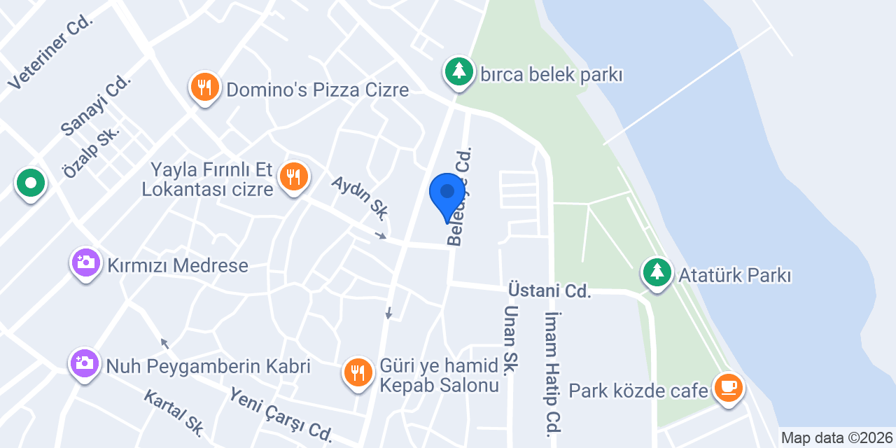 A++ CİZRE DOĞALGAZ-ŞIRNAK DOĞALGAZ konumu