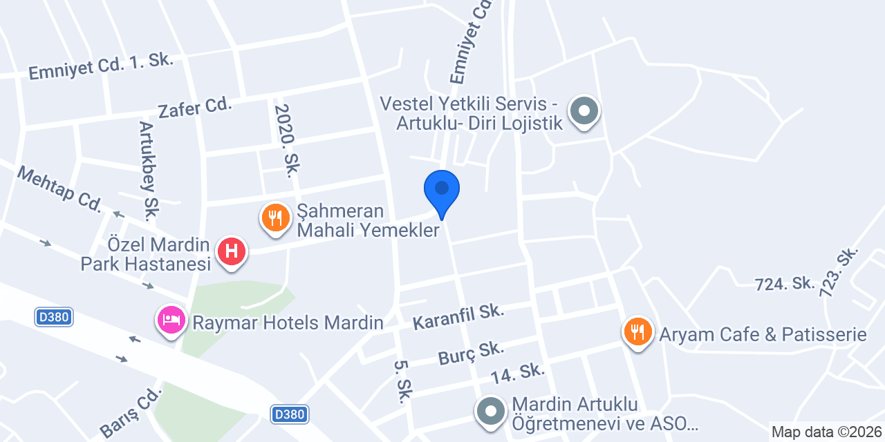 Alan Sürücü Kursu konumu