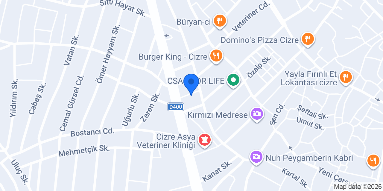 Cesur Pide Fırını konumu