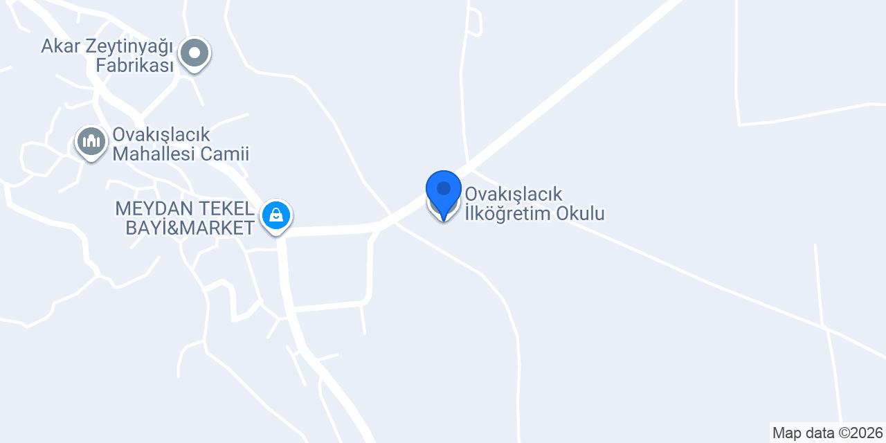 Ovakışlacık İlköğretim Okulu konumu
