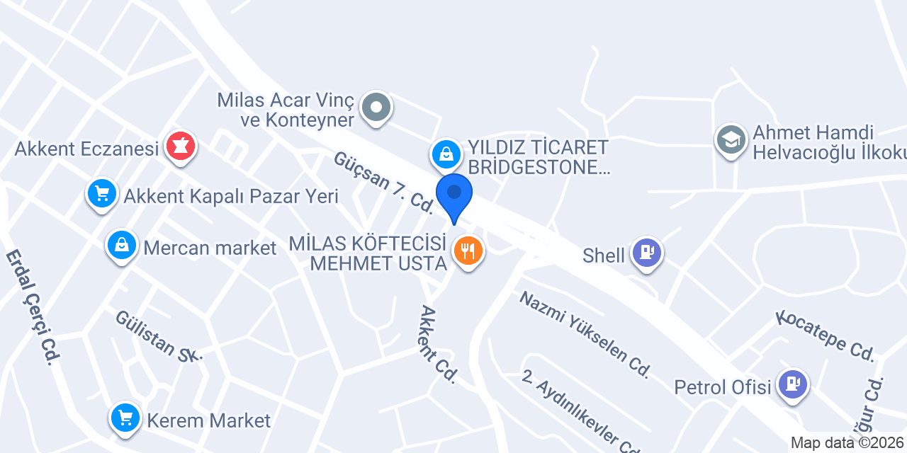 Solmaz Oto Elektrik konumu