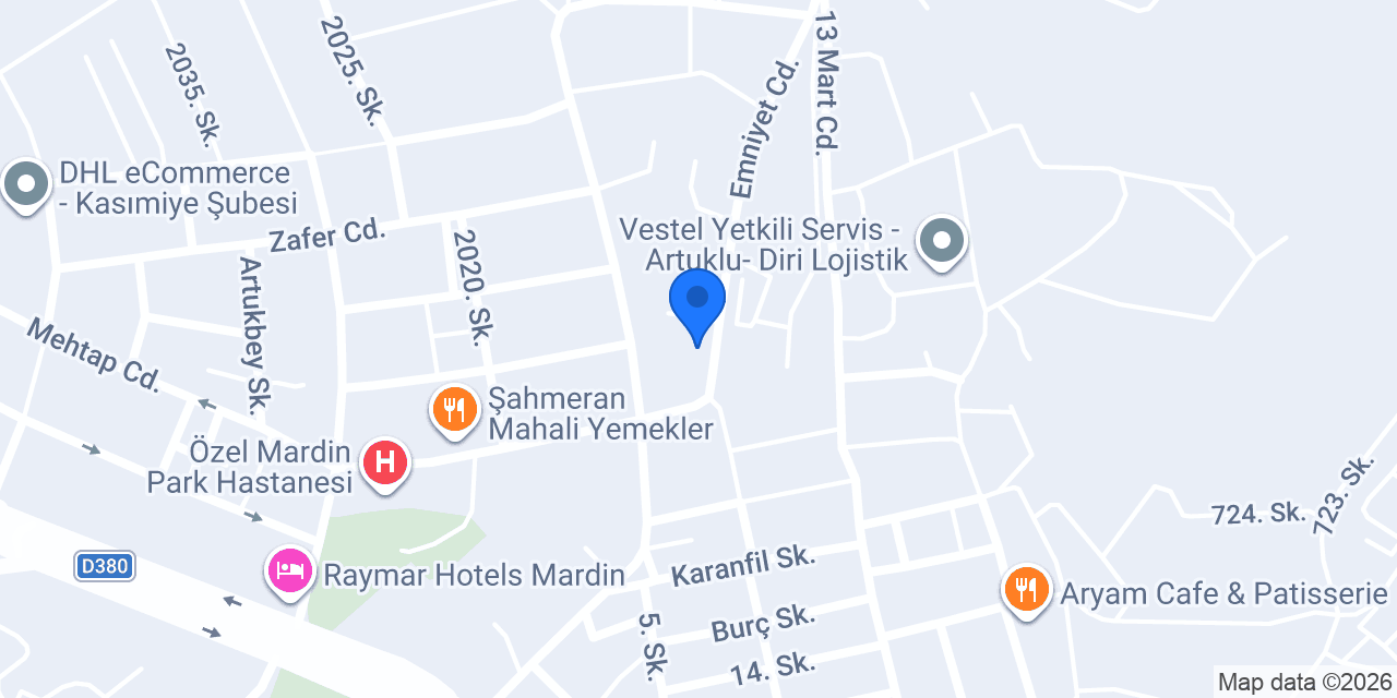 Mardin Fiber elektrik konumu