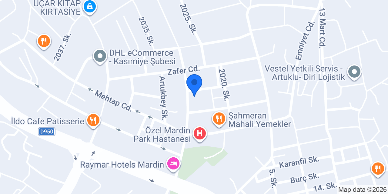 Yılmaz Tesisat konumu