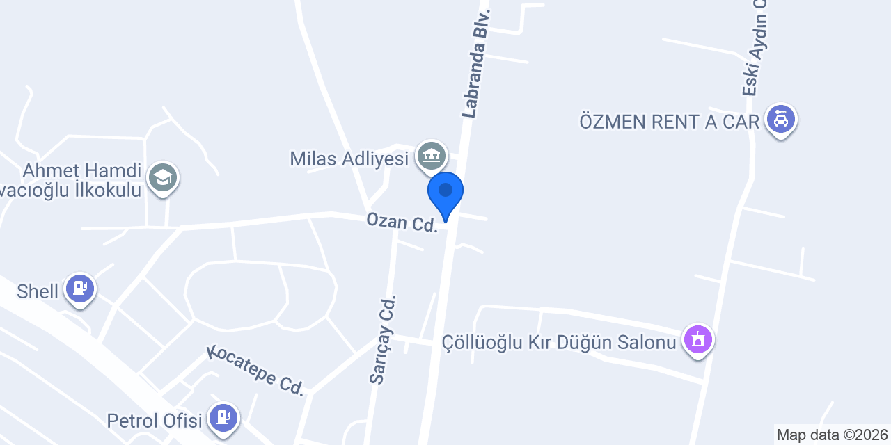 Milas adliye taksi konumu
