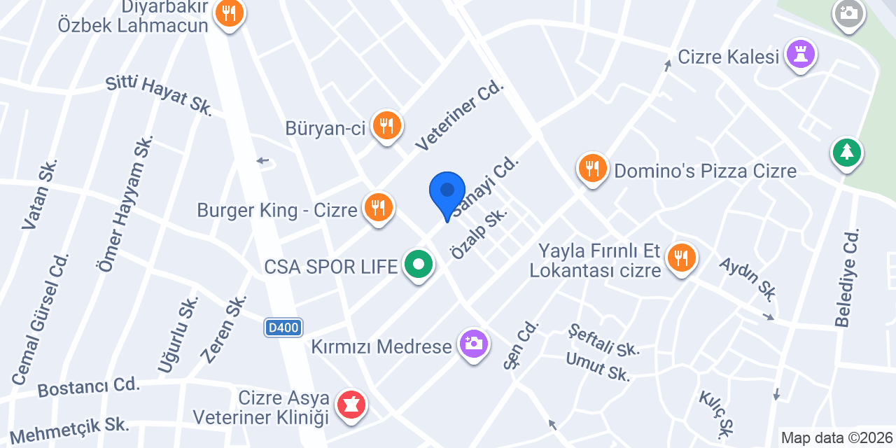 VakıfBank Cizre Şubesi konumu