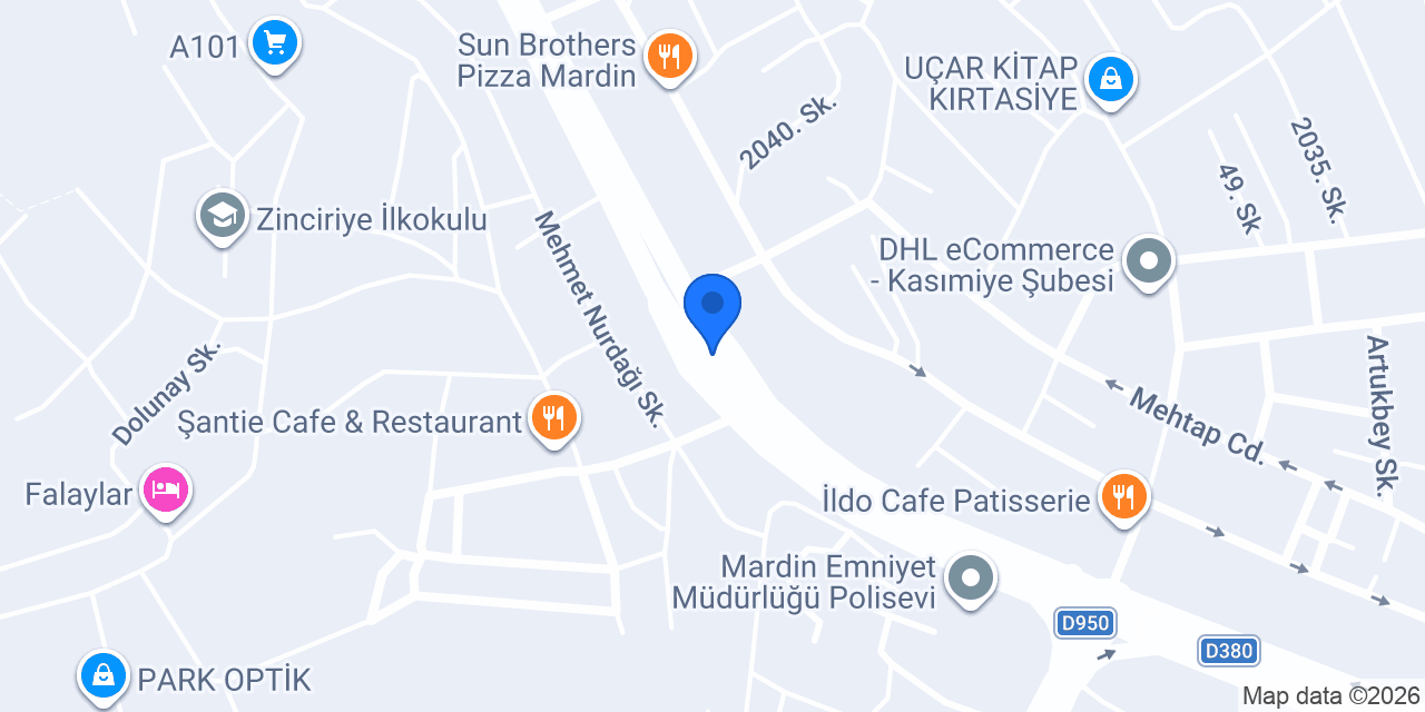 Akbank Mardin Şubesi konumu