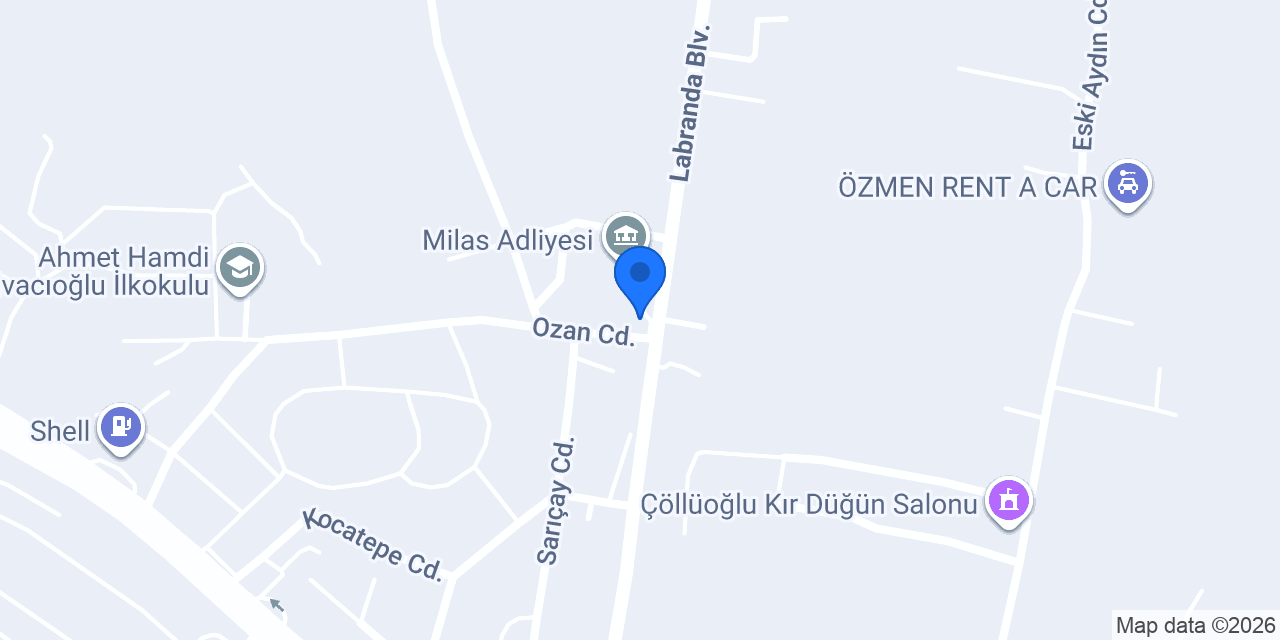 Taksi Milas konumu
