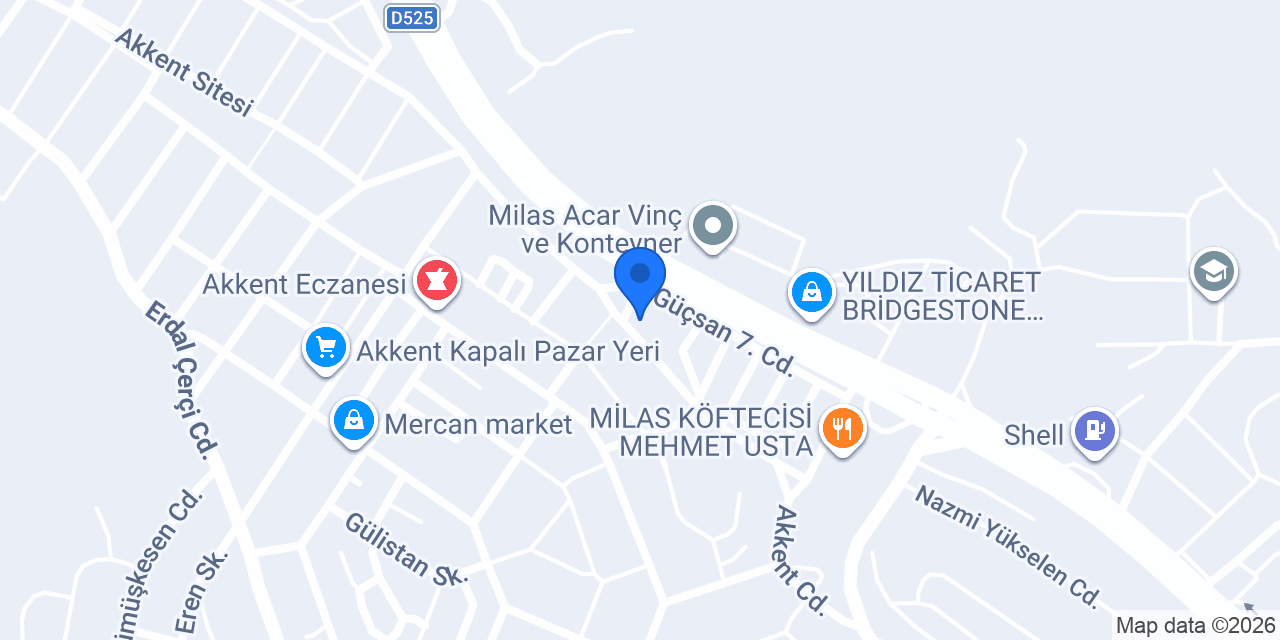 Milasın lokmacısı mustafa usta konumu