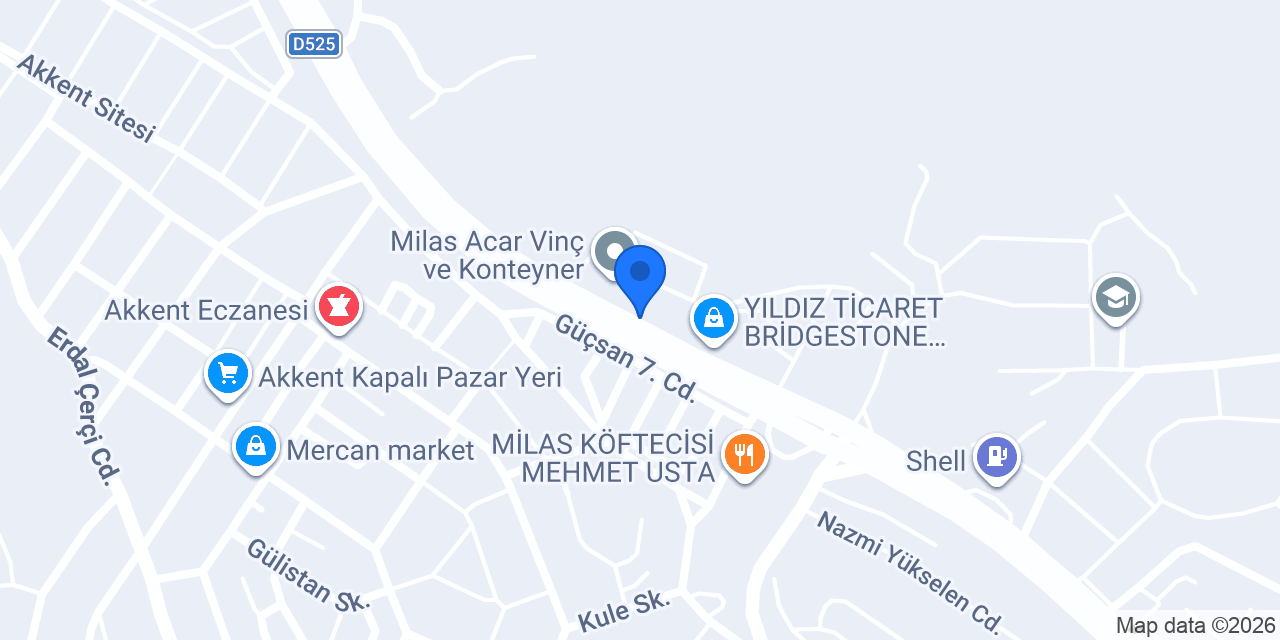 İzmersan Mermer konumu