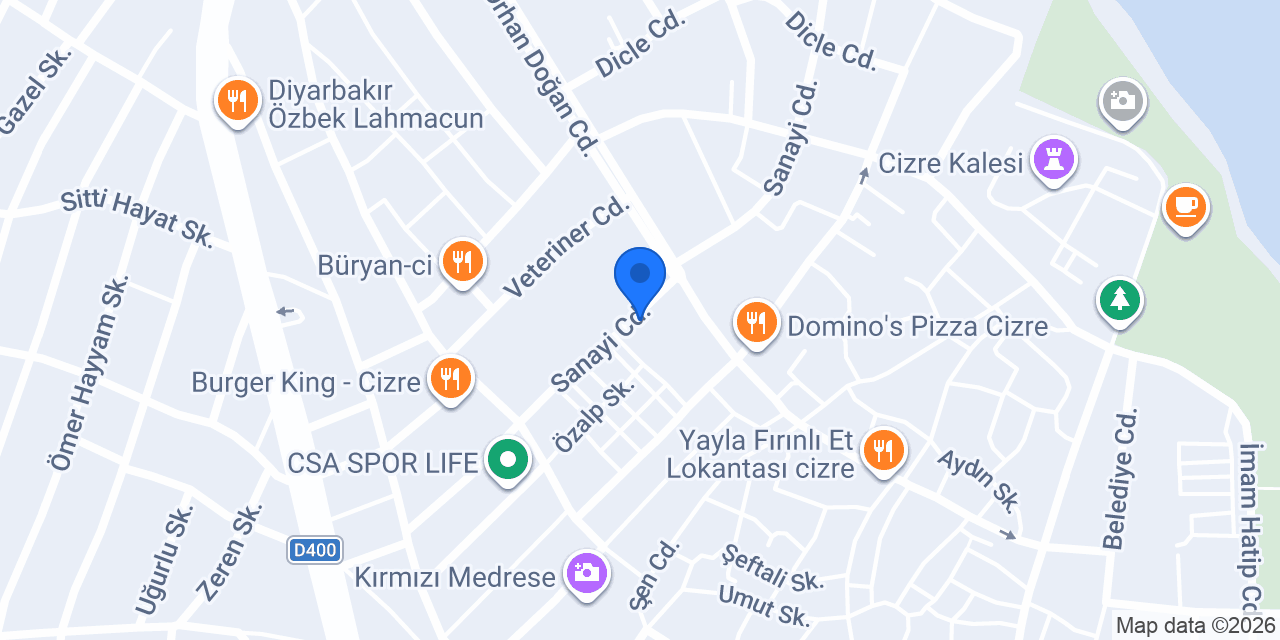 CİZRE 5. NOTER konumu