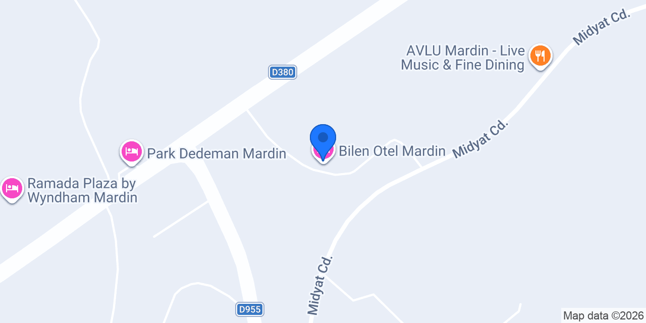 Bilen Otel Mardin konumu