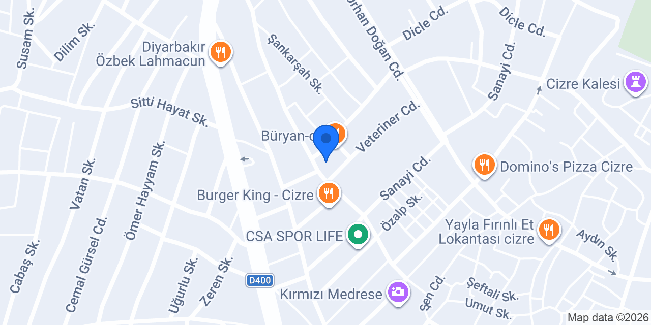 Ptt Kargo Cizre Şubesi konumu