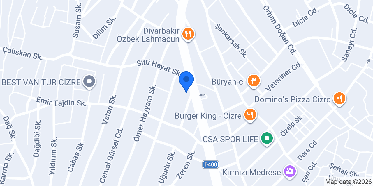 Med Cızir Hotel konumu