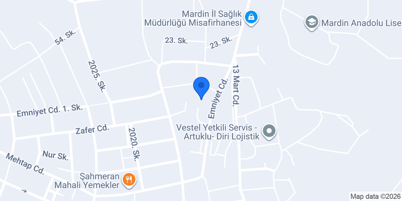Mardin İl Emniyet Müdürlüğü konumu